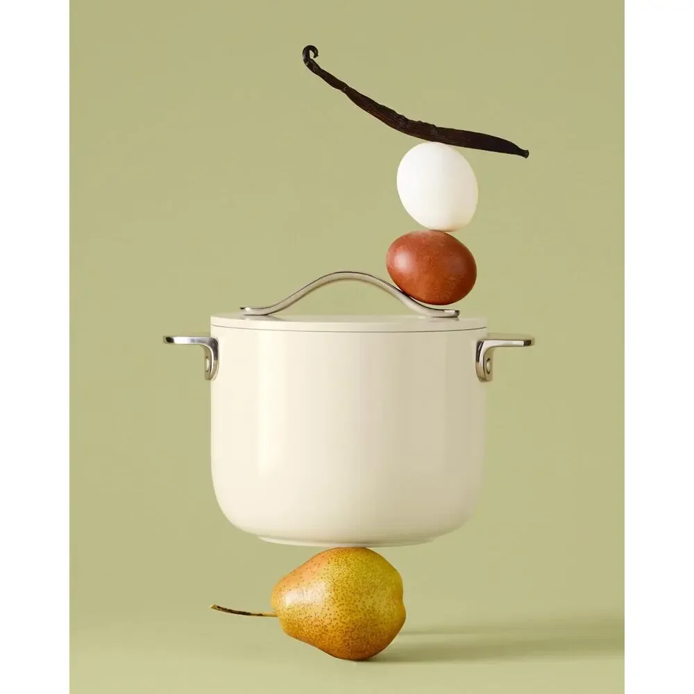 Caraway Petite Cooker - 2 Qt Ceramic Coated Pot